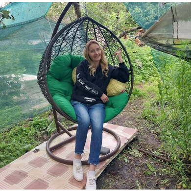 кресло яйцо подвесное из ротанга